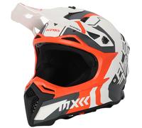 Acerbis Profile 5 Casque de motocross, blanc-orange, taille S pour homme