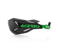 Acerbis X-Factory, protège-mains Noir/Vert Noir/Vert