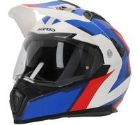 Acerbis Flip FS-606 2024 Casque de motocross, blanc-rouge-bleu, taille XS pour homme