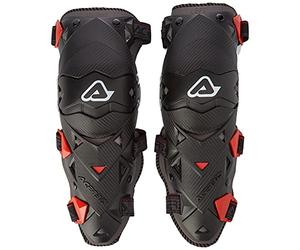 Acerbis - Genouillères et protège-tibias Impact Evo, noir/rouge
