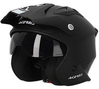 Acerbis Casque ouvert Aria Solid Mat noir/blanc Taille L