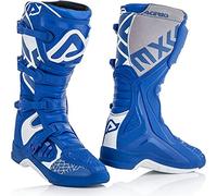 Acerbis Homme Stivale X-team Blu/Bianco T.43 Knee High Boot, Bleu Profond Blanc, 43 EU