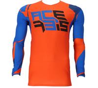 Acerbis J-Flex 1 Maillot de motocross, bleu-orange, taille S pour homme