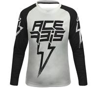Acerbis J-Kid Blizzard Maillot de motocross pour enfants, Gris/Noir, Taille S