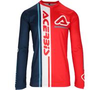 Acerbis J-Track Connection, maillot XXL Rouge/Bleu Foncé/Blanc Rouge/Bleu Foncé/Blanc