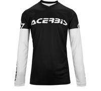 Acerbis J-Track Inc. 2.0, maillot L Noir/Blanc Noir/Blanc