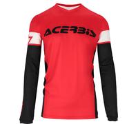 Acerbis J-Track Inc. 2.0, maillot L Rouge/Noir/Blanc Rouge/Noir/Blanc