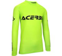 Acerbis J-Windy Vented Limelight Maillot de motocross, Vert, Taille M