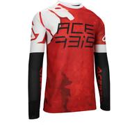 Acerbis J-Windy Vented Watermark Maillot de motocross, Rouge/Blanc, Taille S