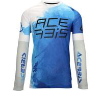 Acerbis J-Windy Watermark, maillot XXL Bleu/Blanc Bleu/Blanc