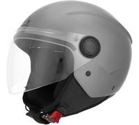 Casque Jet Acerbis Brezza Métallique Gris Foncé Moto Scooter Homologué ECE 2206