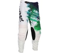 Acerbis K-Windy Vented Brush Pantalons de motocross, blanc-vert, taille 28 pour homme