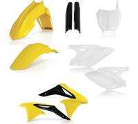 ACERBIS kit carénage 9 pièces 2018 modèle jaune/blanc pour SUZUKI RM-Z 250