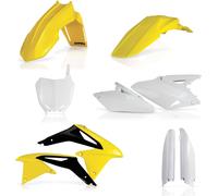 ACERBIS kit carénage 9 pièces modèle 2011 jaune/blanc pour SUZUKI RM-Z 450
