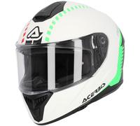 Acerbis Krapon, casque intégral XS Blanc/Noir/Vert Néon Blanc/Noir/Vert Néon