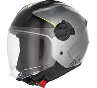 Acerbis Levante Logo Casque à réaction, argent/jaune, Taille XL (60/61)