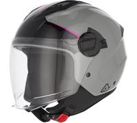 Acerbis Levante Logo Casque à réaction, gris/rose, Taille M (57/58)