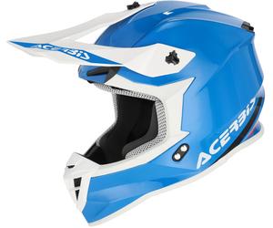 Acerbis Linear Casque de motocross, bleu/blanc, Taille S (55/56)