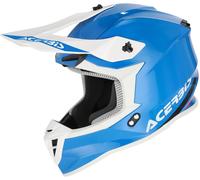 Acerbis Linear Casque de motocross, bleu/blanc, Taille XS (53/54)