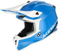 Acerbis Linear, casque de motocross XXL Bleu Clair/Blanc Bleu Clair/Blanc