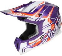 Acerbis Linear Graphic 2026 Casque de motocross, noir-blanc, taille L pour homme