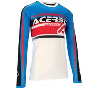 Acerbis Linear Lugo, maillot L Blanc/Bleu Clair/Rouge Blanc/Bleu Clair/Rouge