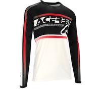 Acerbis Linear Lugo, maillot S Blanc/Noir/Rouge Blanc/Noir/Rouge