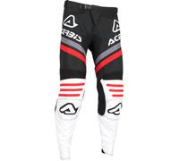 Acerbis Linear Lugo, pantalon en textile 36 Noir/Blanc/Rouge/Gris Noir/Blanc/Rouge/Gris
