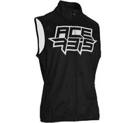 Acerbis Linear Softshell Gilet de motocross imperméable, noir-blanc, taille L pour homme