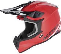 Acerbis Linear Solid Casque de motocross, noir-rouge, taille XS pour homme