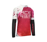 Acerbis Maillon Jersey J-Windy Ventilé Watermark Violet/Blanc 0026046.385