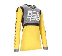 Acerbis X-Flex Five Maillot de motocross, gris-jaune, taille XL pour homme