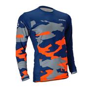 ACERBIS Maillot Moto Enduro X-DURO Winter Bleu/Orange 0024616.243