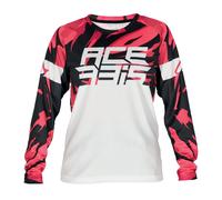 Acerbis Maillot MX Moto Cross Offroad J-KID Enfant Bianco/Viola 0025044.242