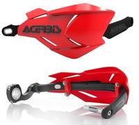 Acerbis X-Factory, protège-mains Rouge/Noir Rouge/Noir