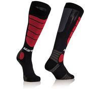 Acerbis Motocross Impact Chaussettes, noir-rouge, taille 2XL pour homme
