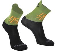Acerbis MTB Light Chaussettes de vélo, noir/vert, Taille XXL