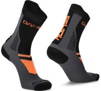 Acerbis MTB Track Chaussettes de cyclisme, noir/orange, Taille XXL