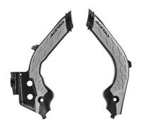 Acerbis 0023600 Husqvarna, Protecteur de cadre X-Grip Noir/Gris Noir/Gris