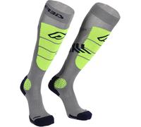 Acerbis MX Impact Vented Chaussettes de motocross, gris/jaune, Taille L/XL