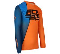 Acerbis MX J-Track 7 Maillot de motocross, bleu-orange, taille S pour homme