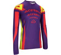 Acerbis MX J-Track Askar Maillot de motocross, rouge-pourpre, taille 3XL pour homme