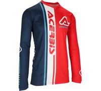 Acerbis MX J-Track Connection Maillot de motocross, rouge-bleu, taille 2XL pour homme
