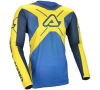 Acerbis MX J-Track Inc 2.0 Graphic Maillot Motocross, bleu/jaune, Taille L