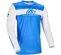 Acerbis MX J-Track Inc 2.0 Logo Maillot Motocross, Blanc/bleu, Taille 3XL