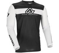 Acerbis MX J-Track Inc 2.0 Logo Maillot Motocross, Blanc/Noir, Taille XL