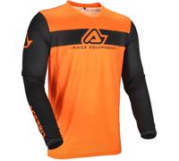 Acerbis MX J-Track Inc 2.0 Logo Maillot Motocross, noir-orange, taille M pour homme