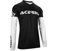Acerbis MX J-Track Inc 2.0 Maillot de motocross, noir-blanc, taille XL pour homme