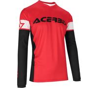 Acerbis MX J-Track Inc 2.0 Maillot de motocross, noir-rouge, taille M pour homme
