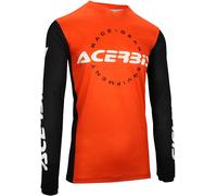Acerbis MX J-Track Inc Maillot de motocross, noir-orange, taille XL pour homme